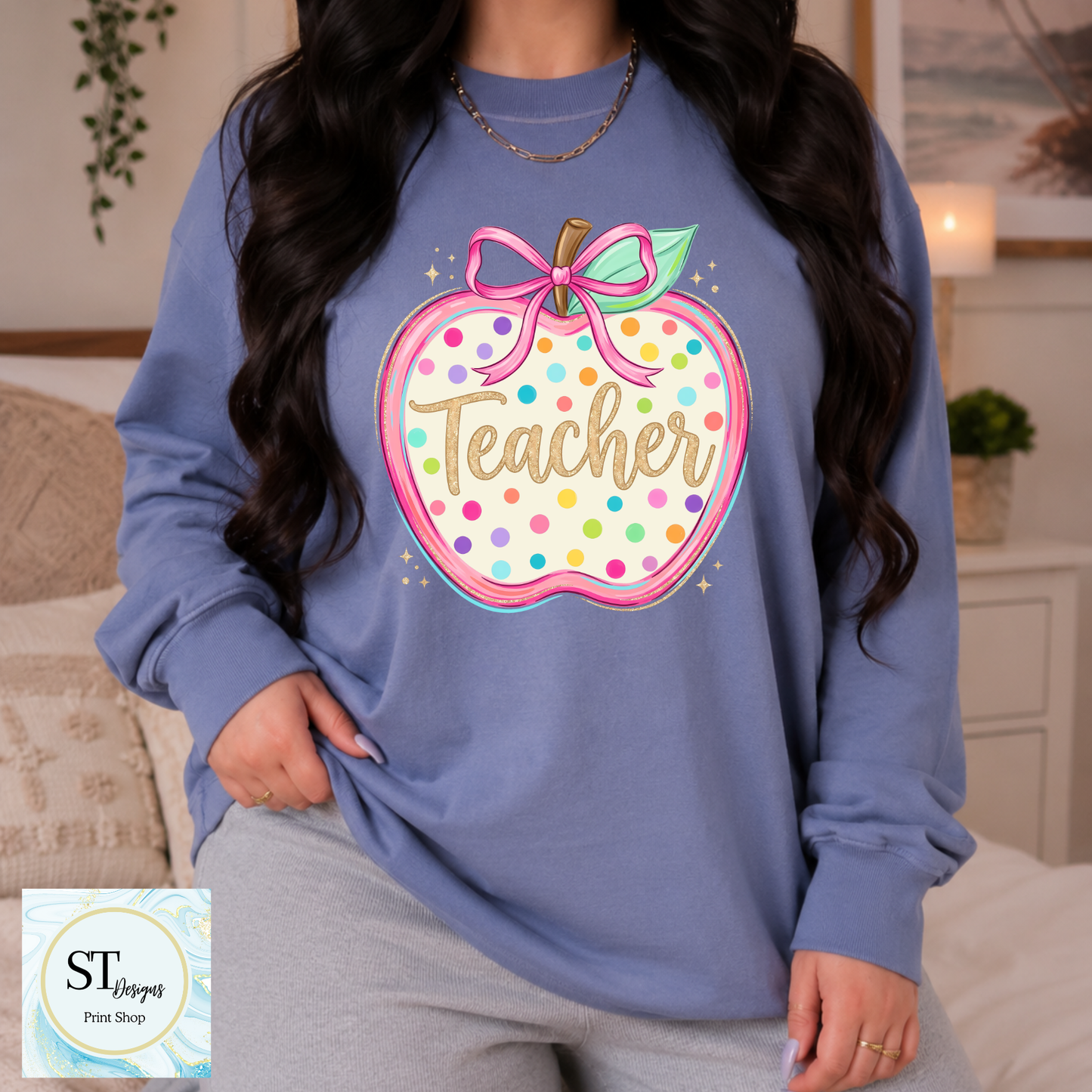 Preppy Teacher Apple