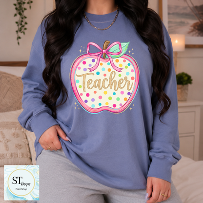 Preppy Teacher Apple