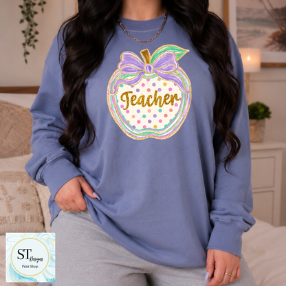 Preppy Teacher Apple