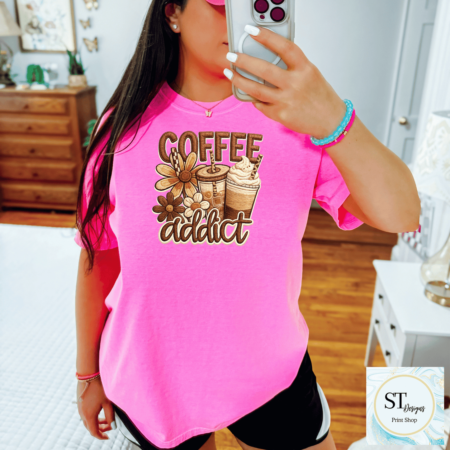 Floral Coffee Addict