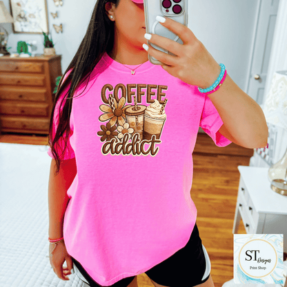 Floral Coffee Addict