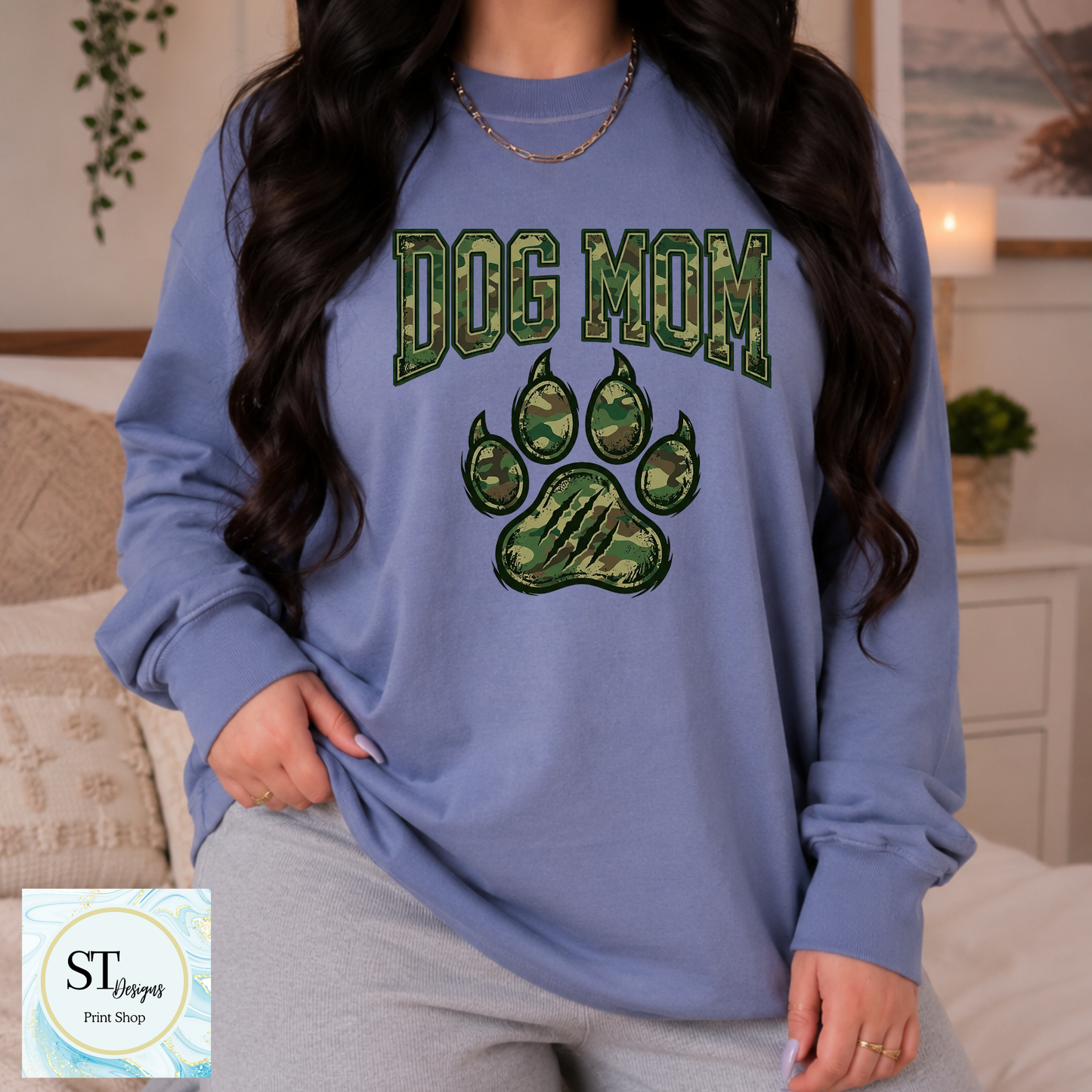 Dog Mama Camo Paw