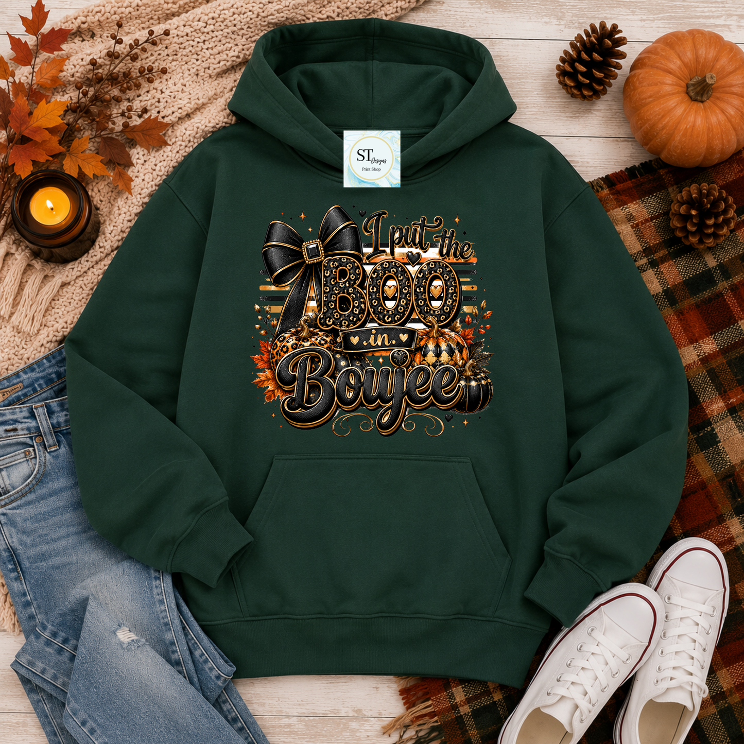 I Put the Boo in Boujee Halloween Graphic Tee