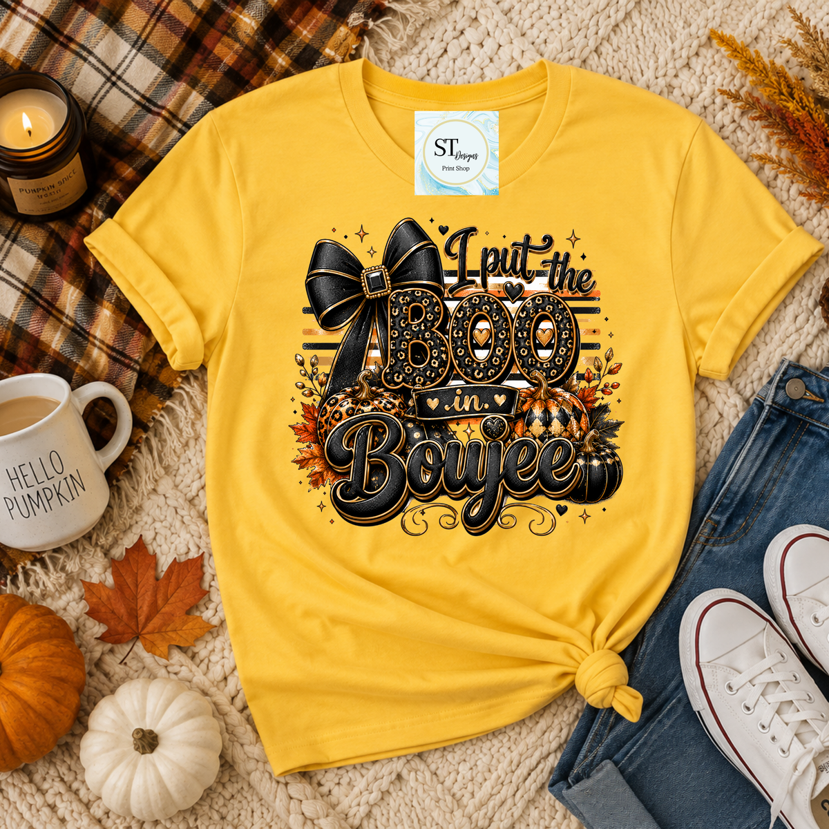 I Put the Boo in Boujee Halloween Graphic Tee