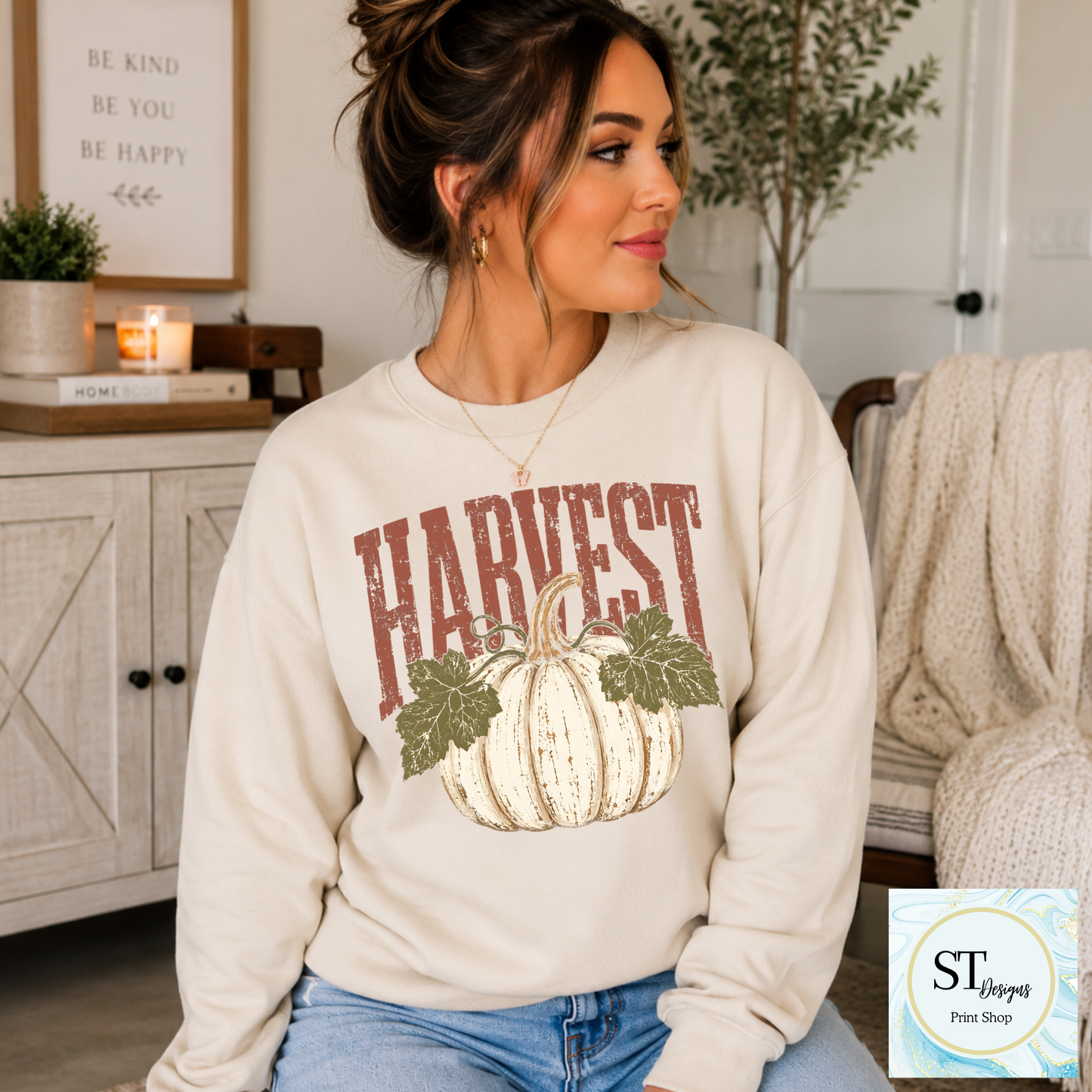 Harvest Pumpkin Vintage Fall Graphic Shirt
