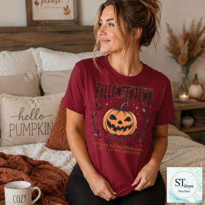 Halloweentown Pumpkin Normal Is Overrated Graphic Shirt
