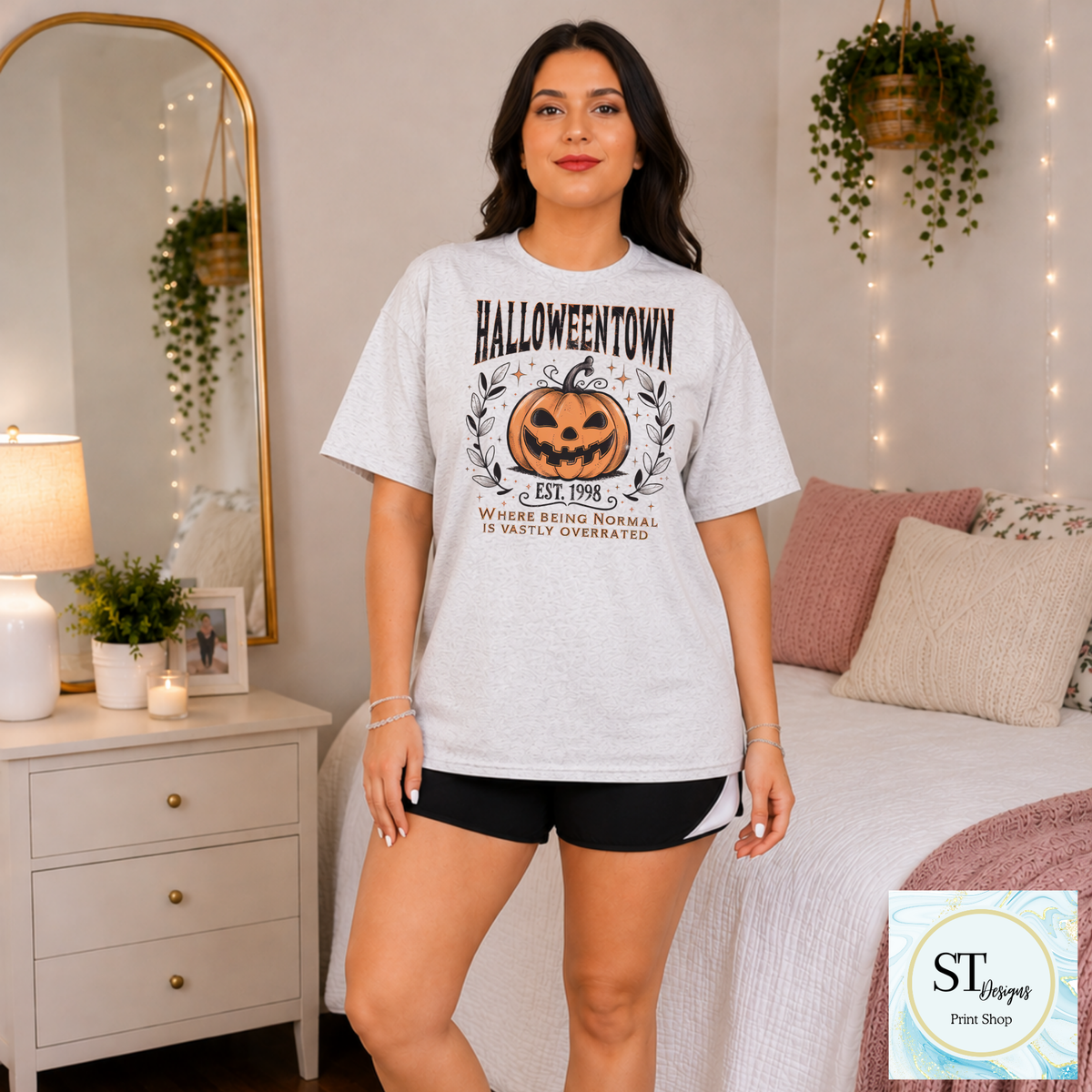 Halloweentown Pumpkin Normal Is Overrated Graphic Shirt