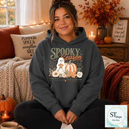 Spooky Season Retro Ghost Pumpkin Graphic