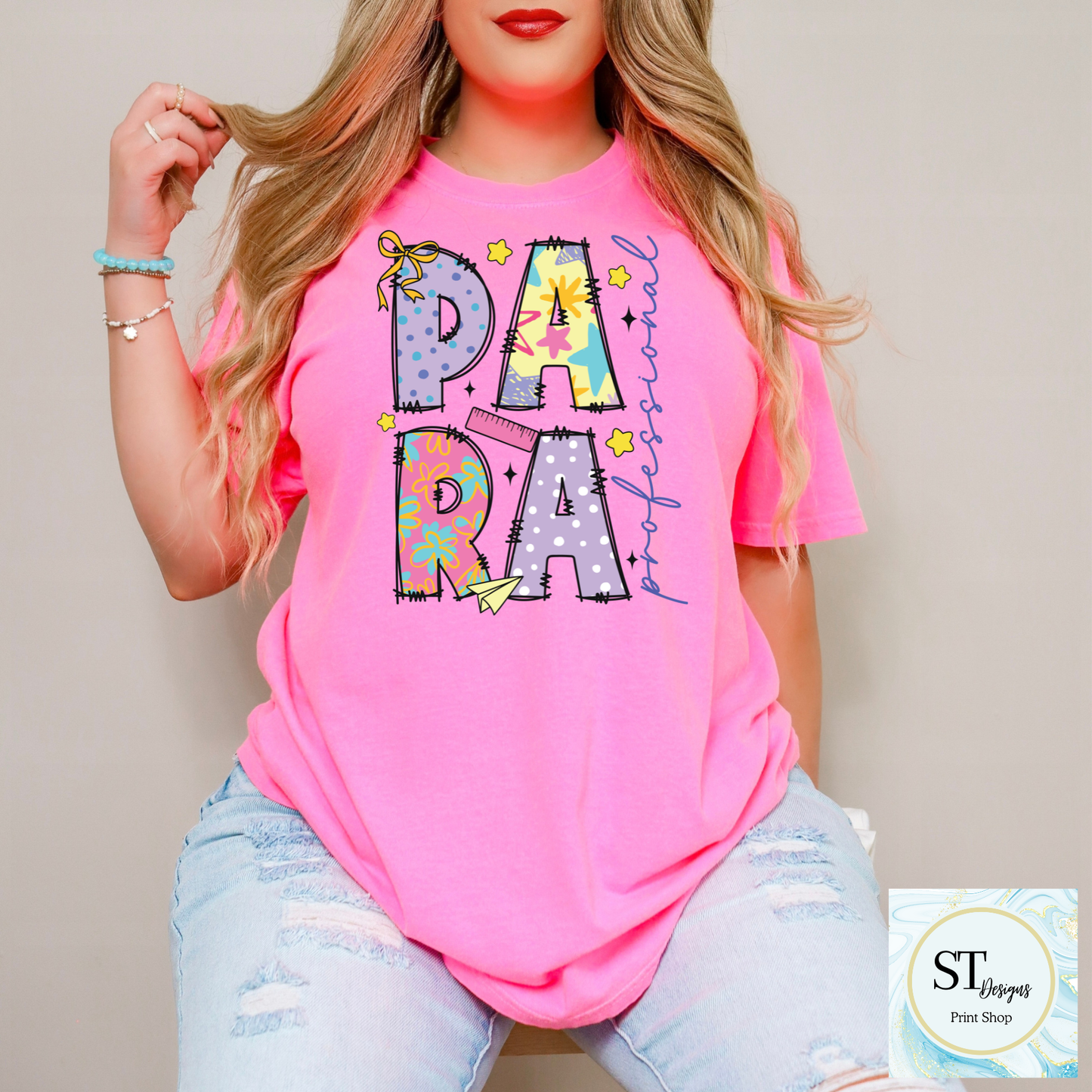 Para Educator Graphic T-Shirt | Cute Para Professional Shirt | Back to School Para Teacher Tee | Unisex S-5XL