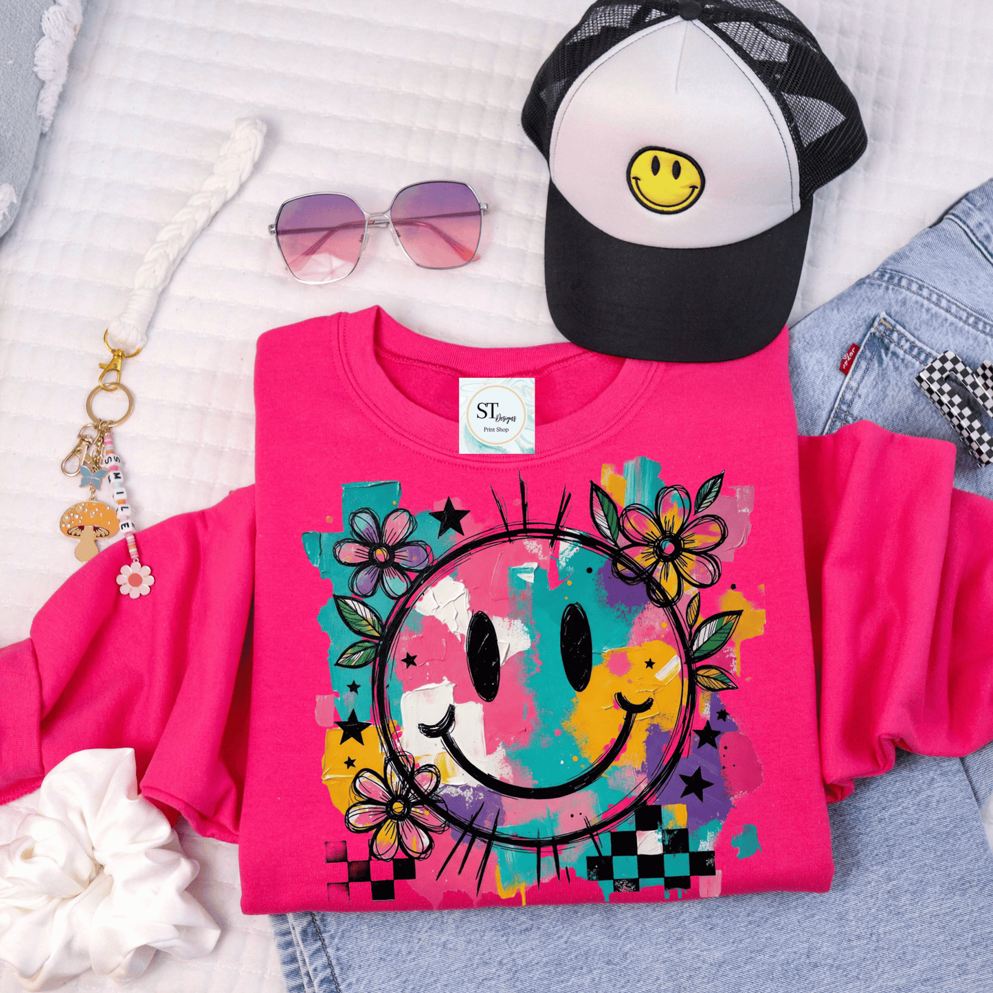 Water Color Smiley Face