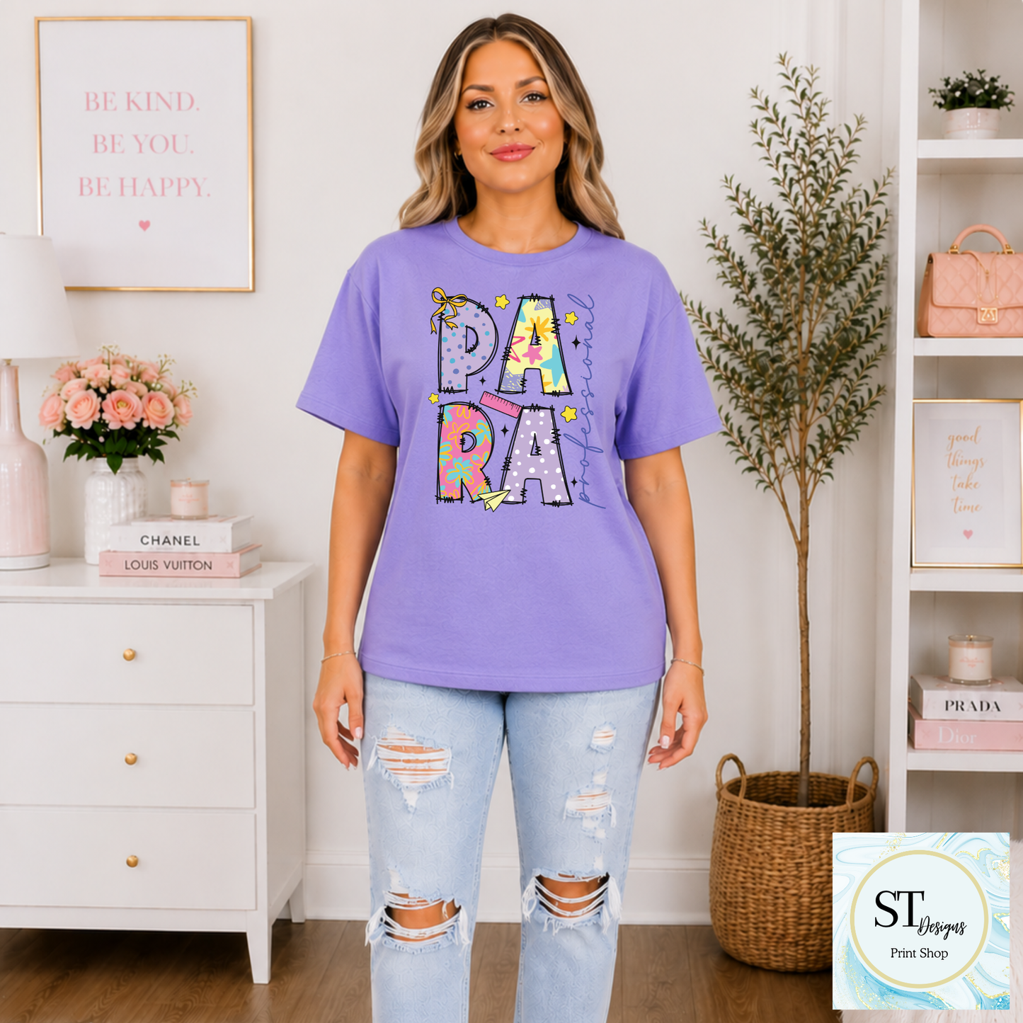 Para Educator Graphic T-Shirt | Cute Para Professional Shirt | Back to School Para Teacher Tee | Unisex S-5XL