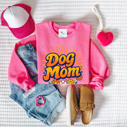 Retro Dog Mom Graphic Apparel