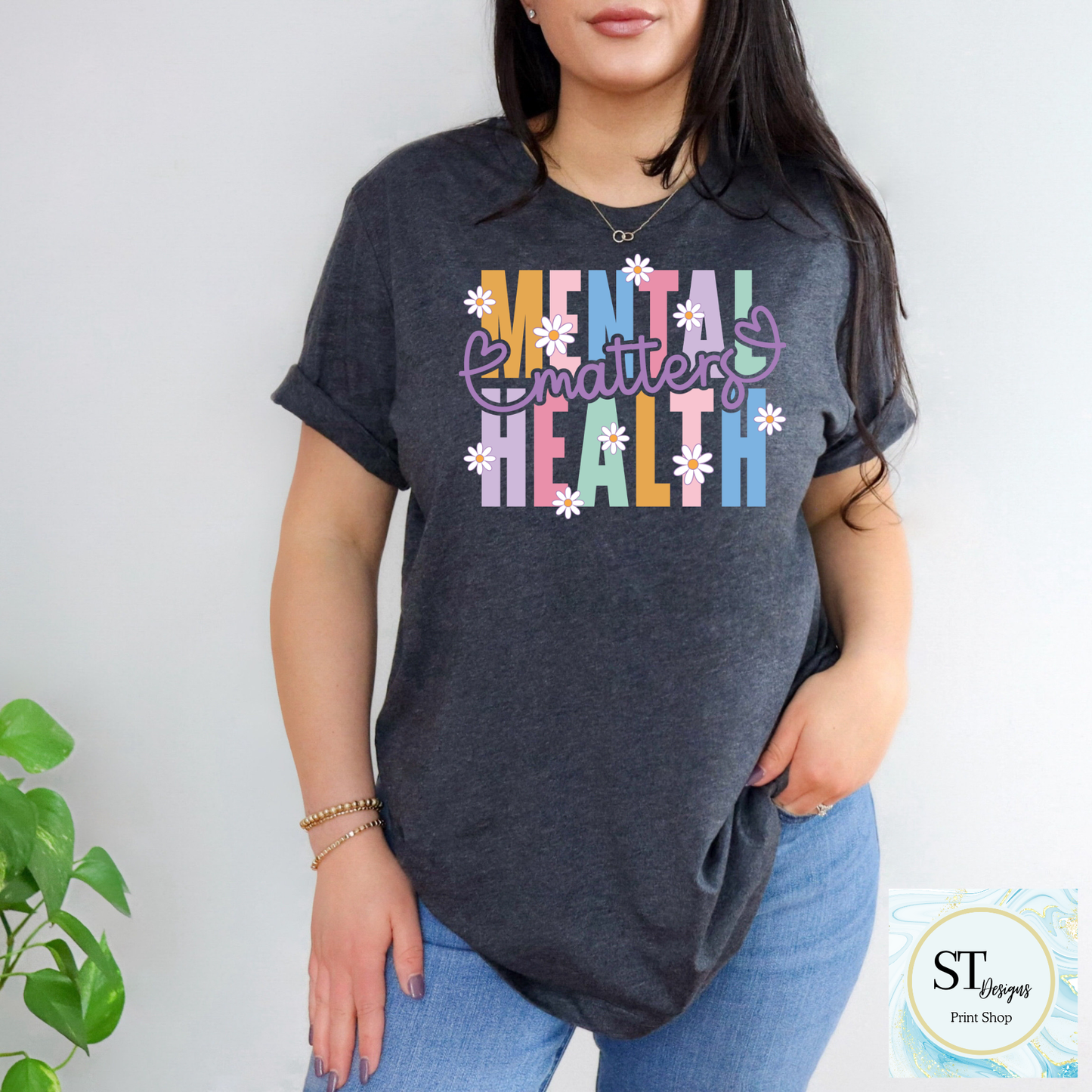 Mental Health Matters Daisy Graphic Tee