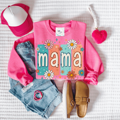 Retro Floral Mama Design