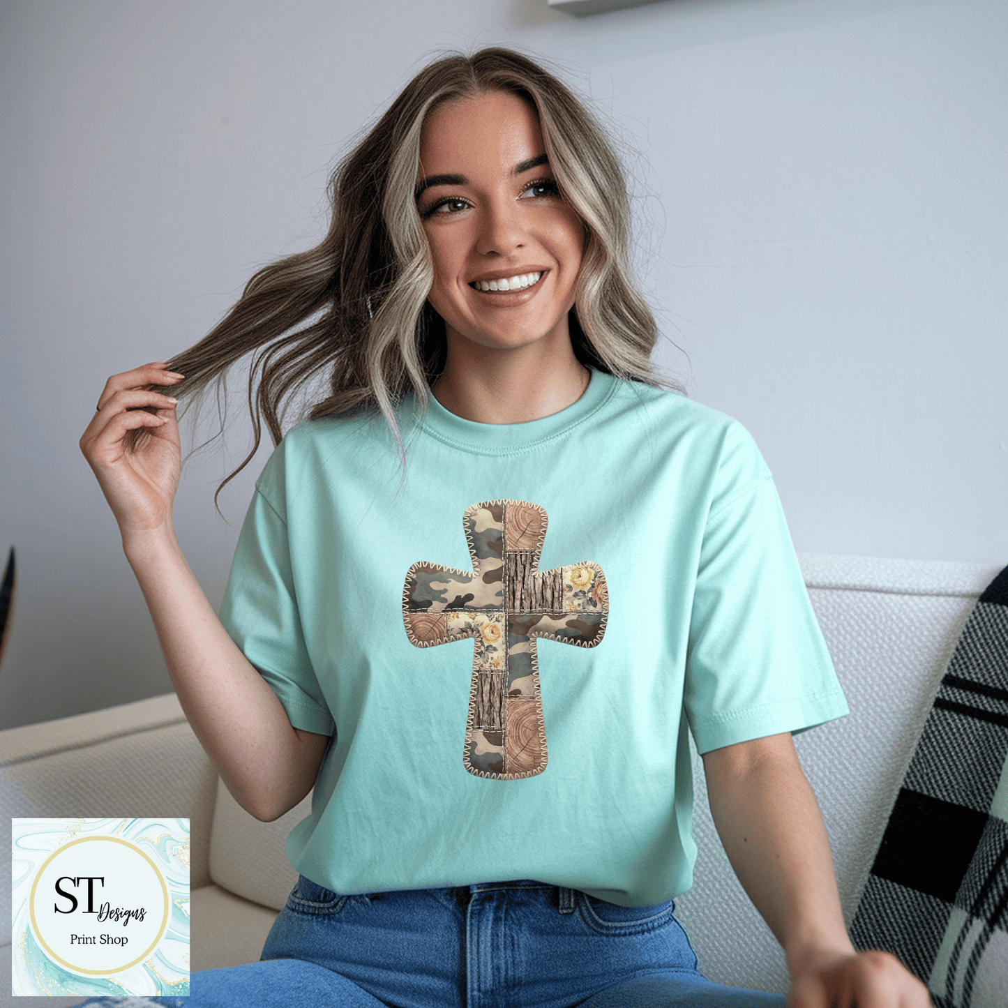 Western Stitched Cross