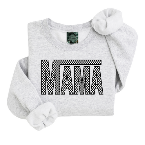 Checkered MAMA Sweatshirt