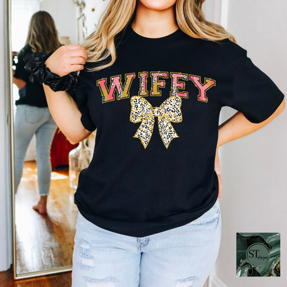 Wifey Cheetah Bow