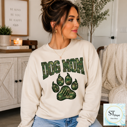 Dog Mama Camo Paw