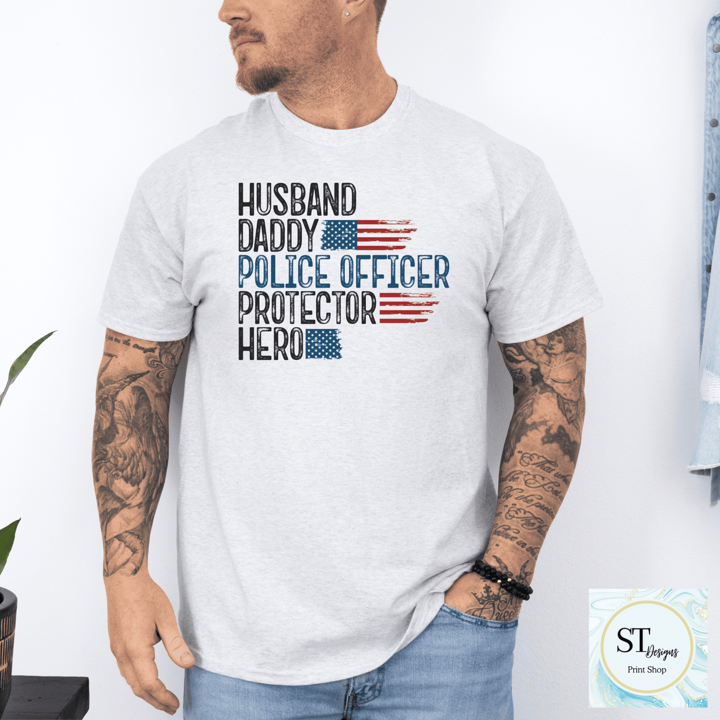 Husband Daddy Police Officer Protector Hero