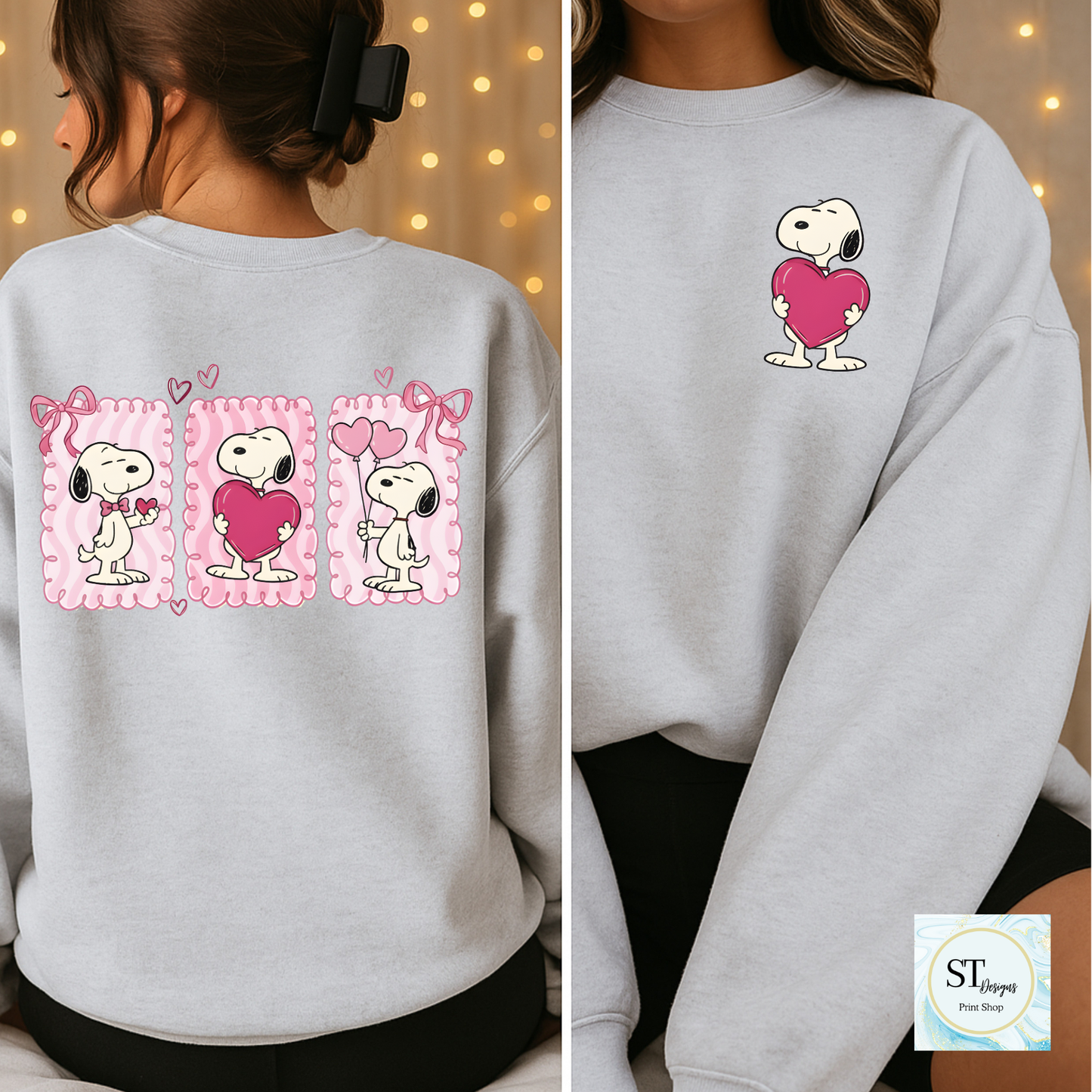 Cute Dog Valentines Stamp