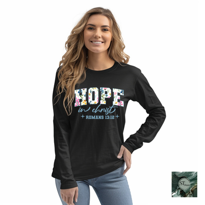 Floral Bible Verse Quotes Colorful T-shirt and Long sleeve options unisex fit