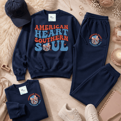 American Heart Southern Soul Sweatshirt or Joggers