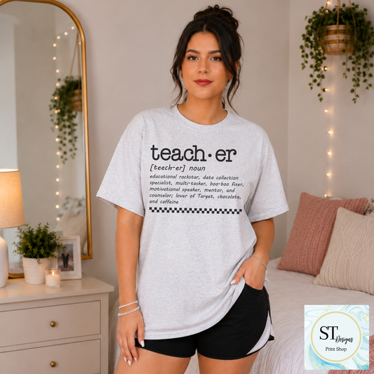 Teacher Definition Crewneck Sweatshirt | Funny Teacher Sweatshirt | Teacher Appreciation Gift | Unisex S-5XL