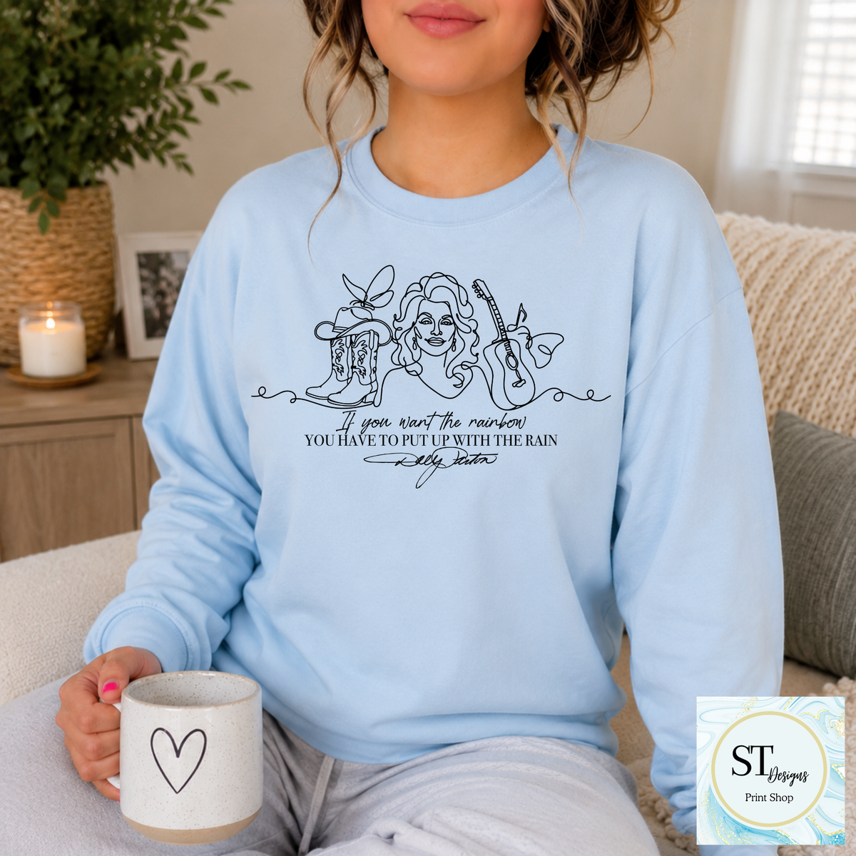 Rainbow After the Rain Shirt | Inspirational Dolly Parton