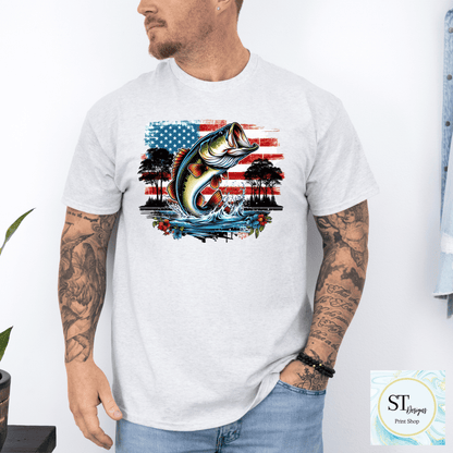 Patriotic Bass Fishing