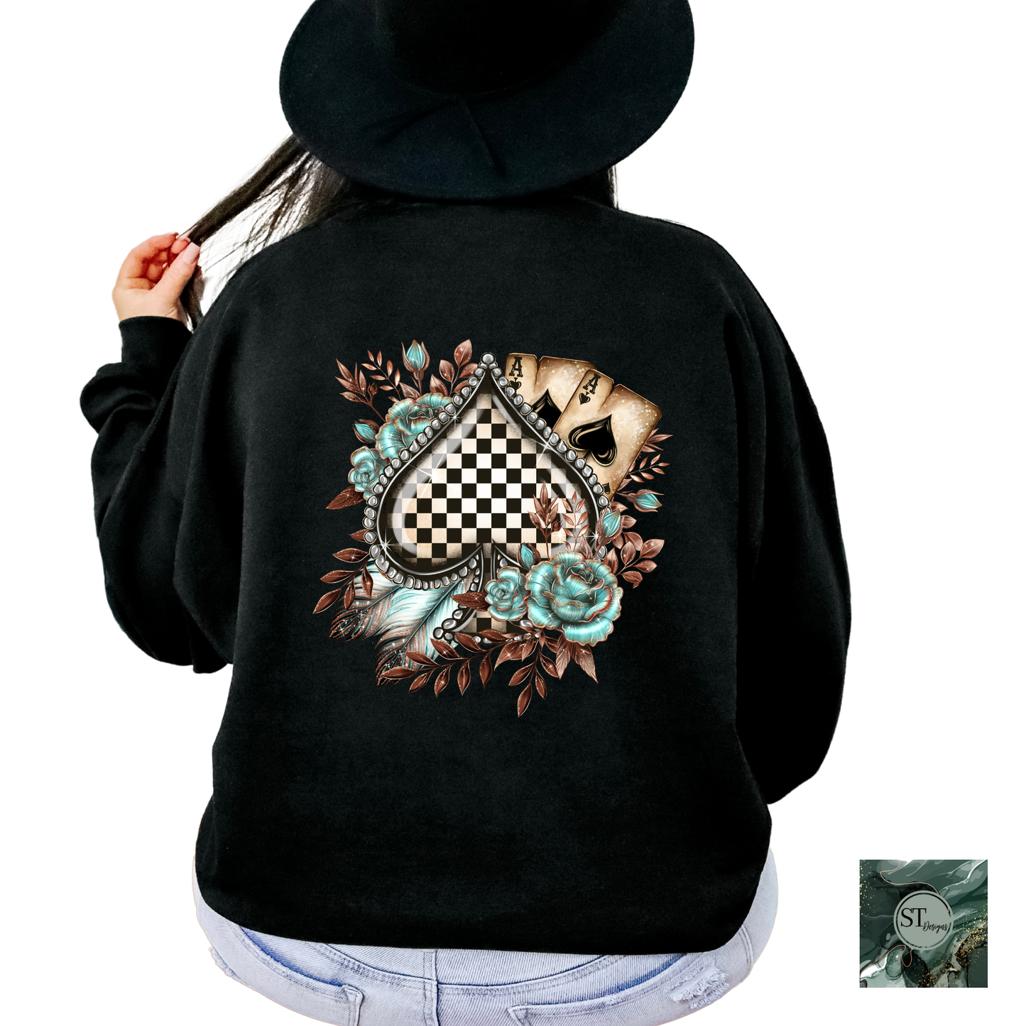 Yallternative Spade Floral Checkered