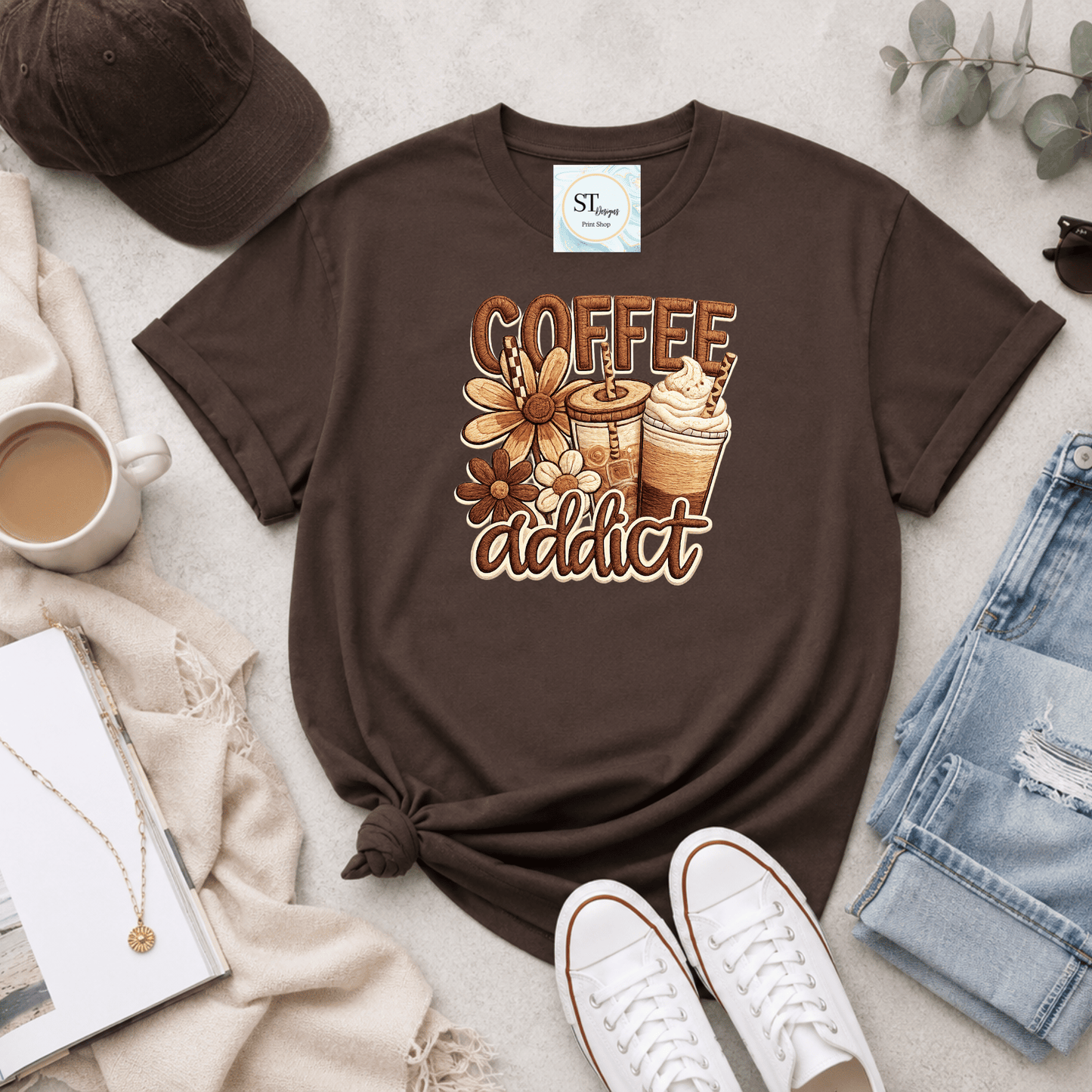 Floral Coffee Addict