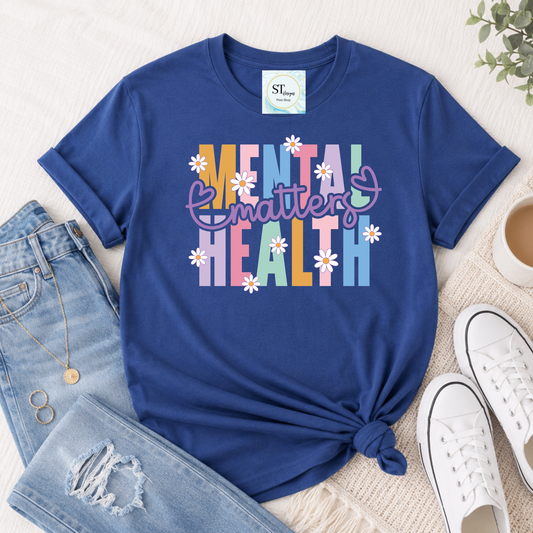 Mental Health Matters Daisy Graphic Tee