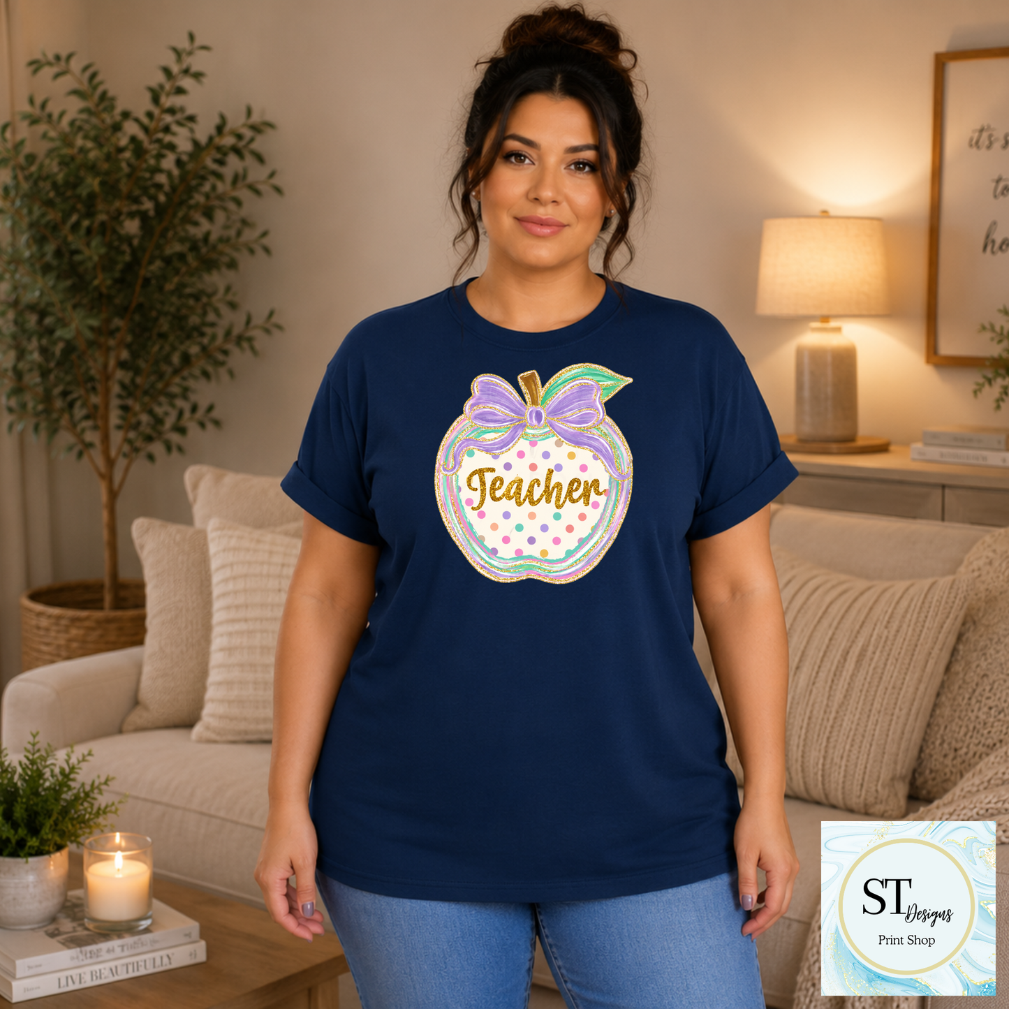 Preppy Teacher Apple