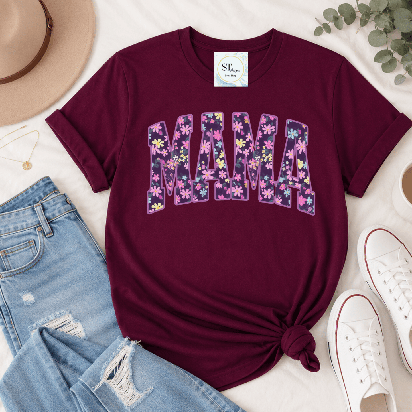 Lavender Floral Mama Design