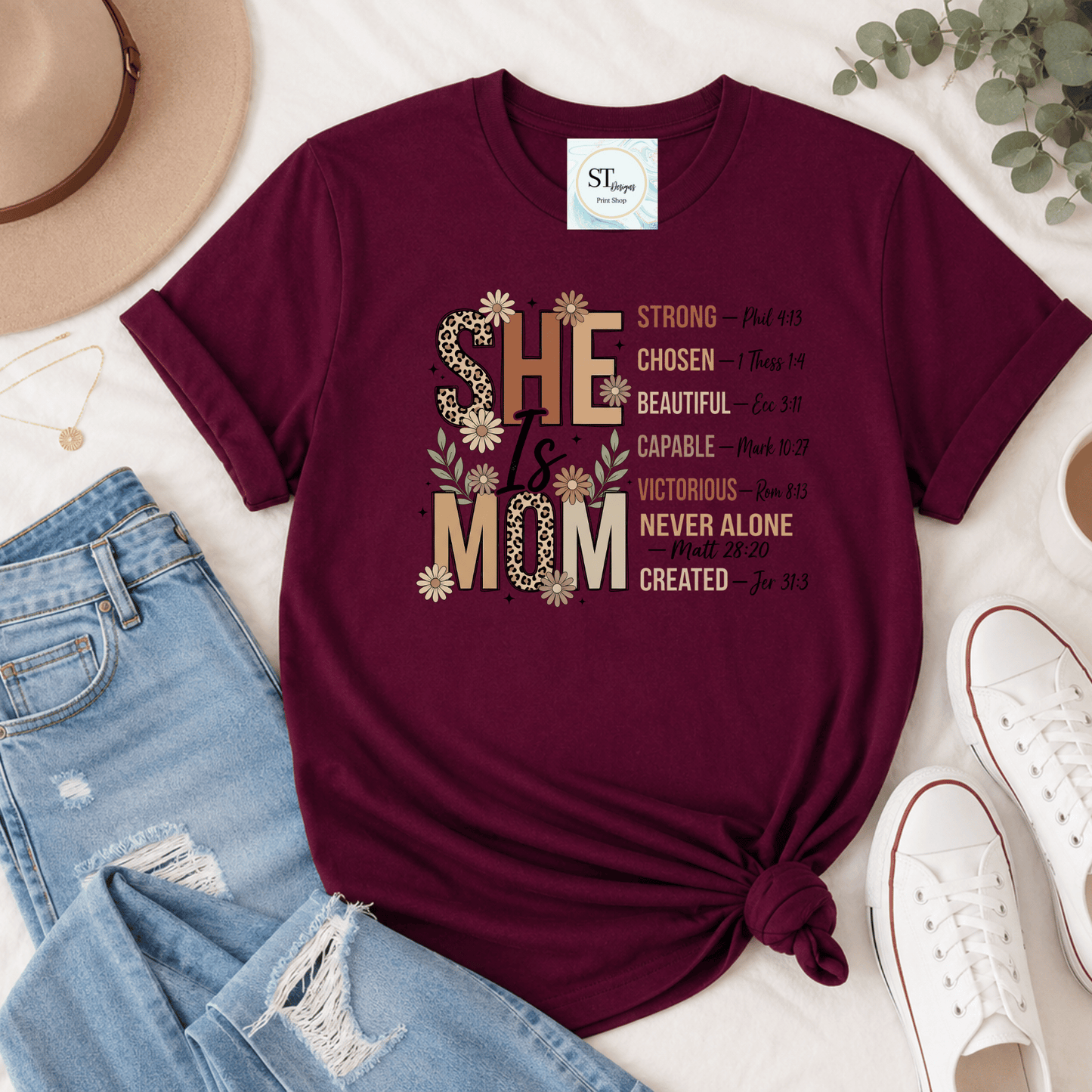 She Is Mom Faith Design