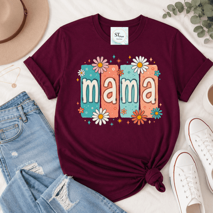 Retro Floral Mama Design
