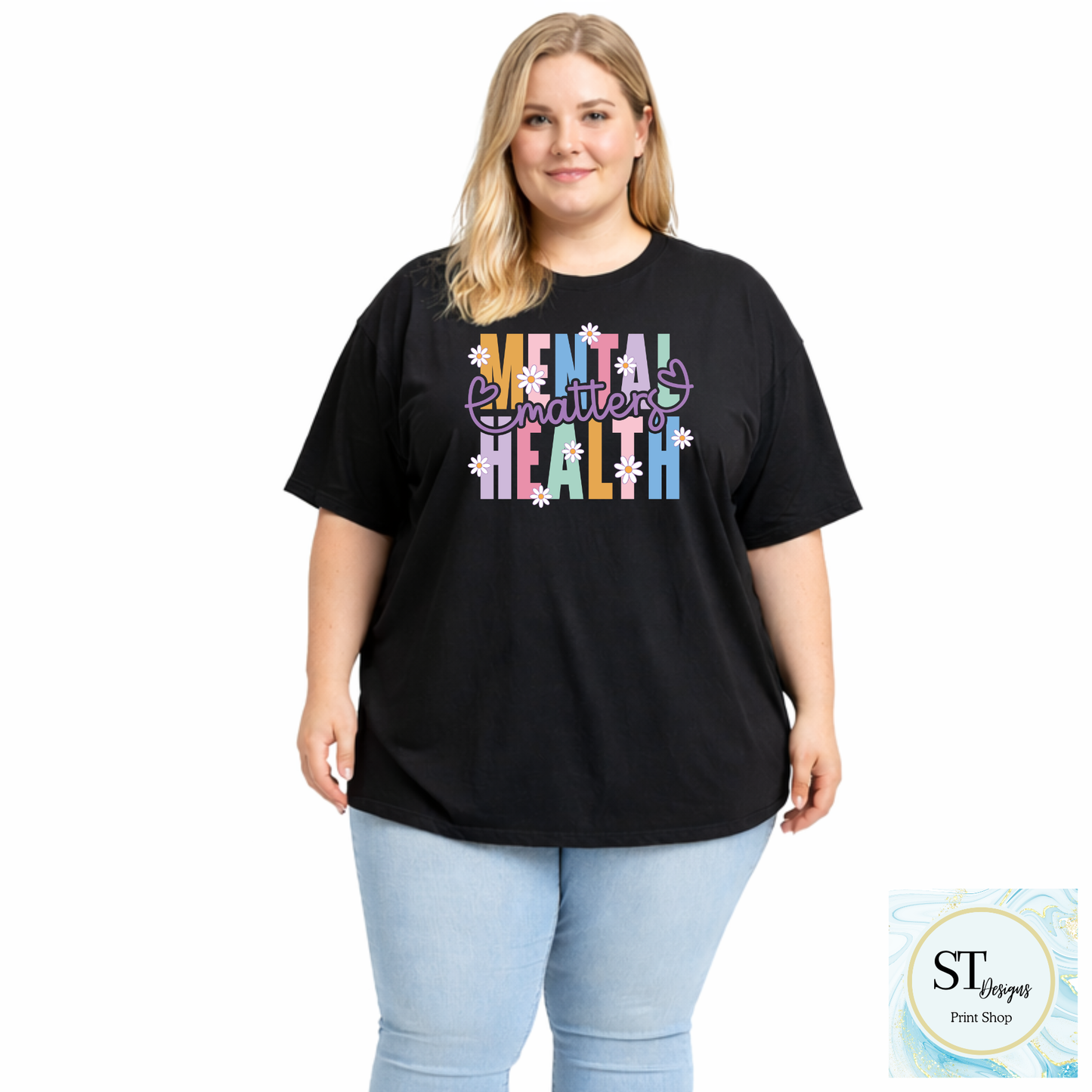 Mental Health Matters Daisy Graphic Tee