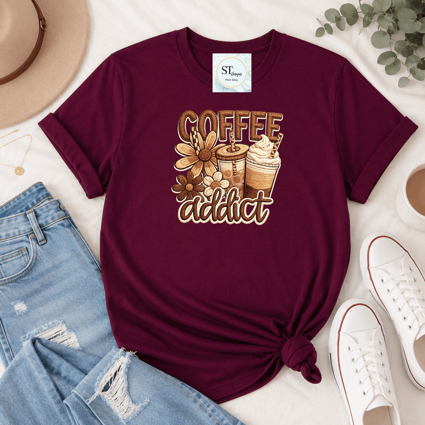 Floral Coffee Addict