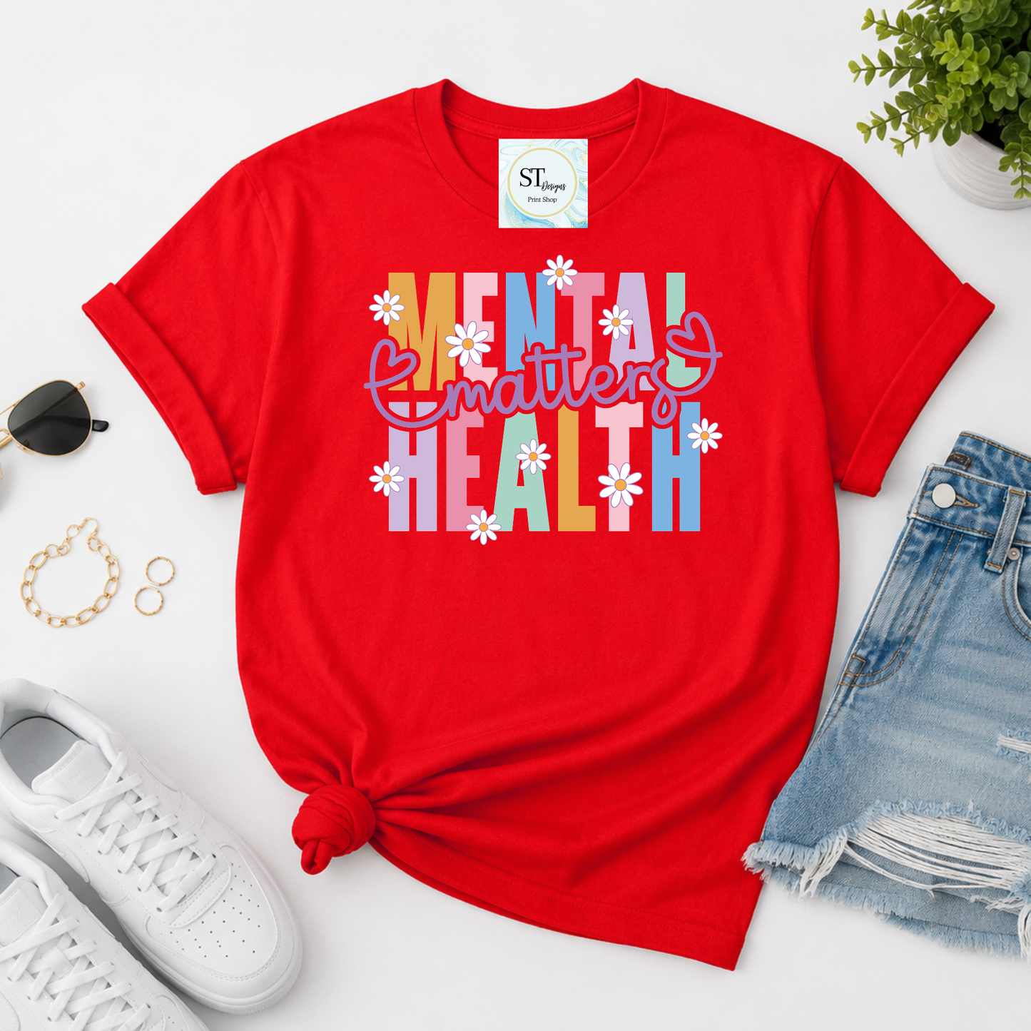 Mental Health Matters Daisy Graphic Tee