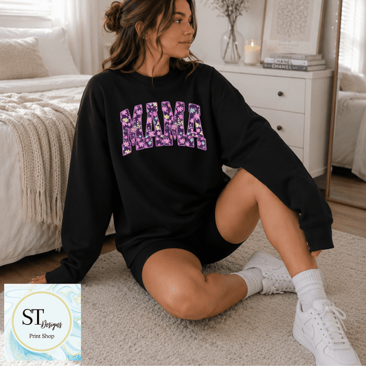 Lavender Floral Mama Design