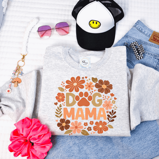 Retro Floral Dog Mama