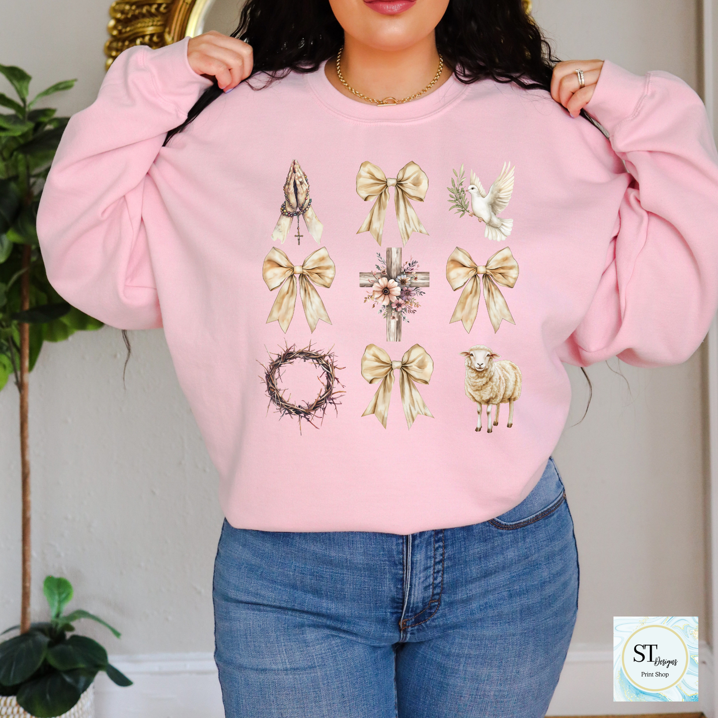 Easter Faith Coquette Bow