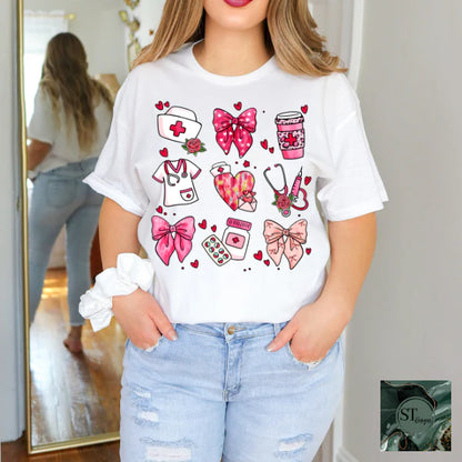 Nurse Collage Hearts and Bows