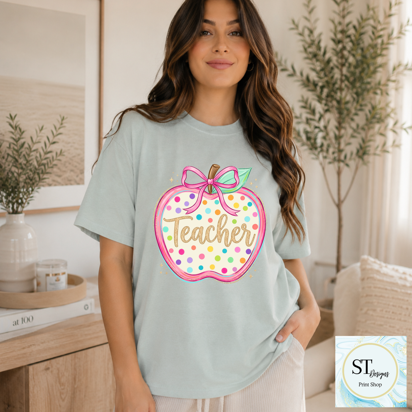 Preppy Teacher Apple