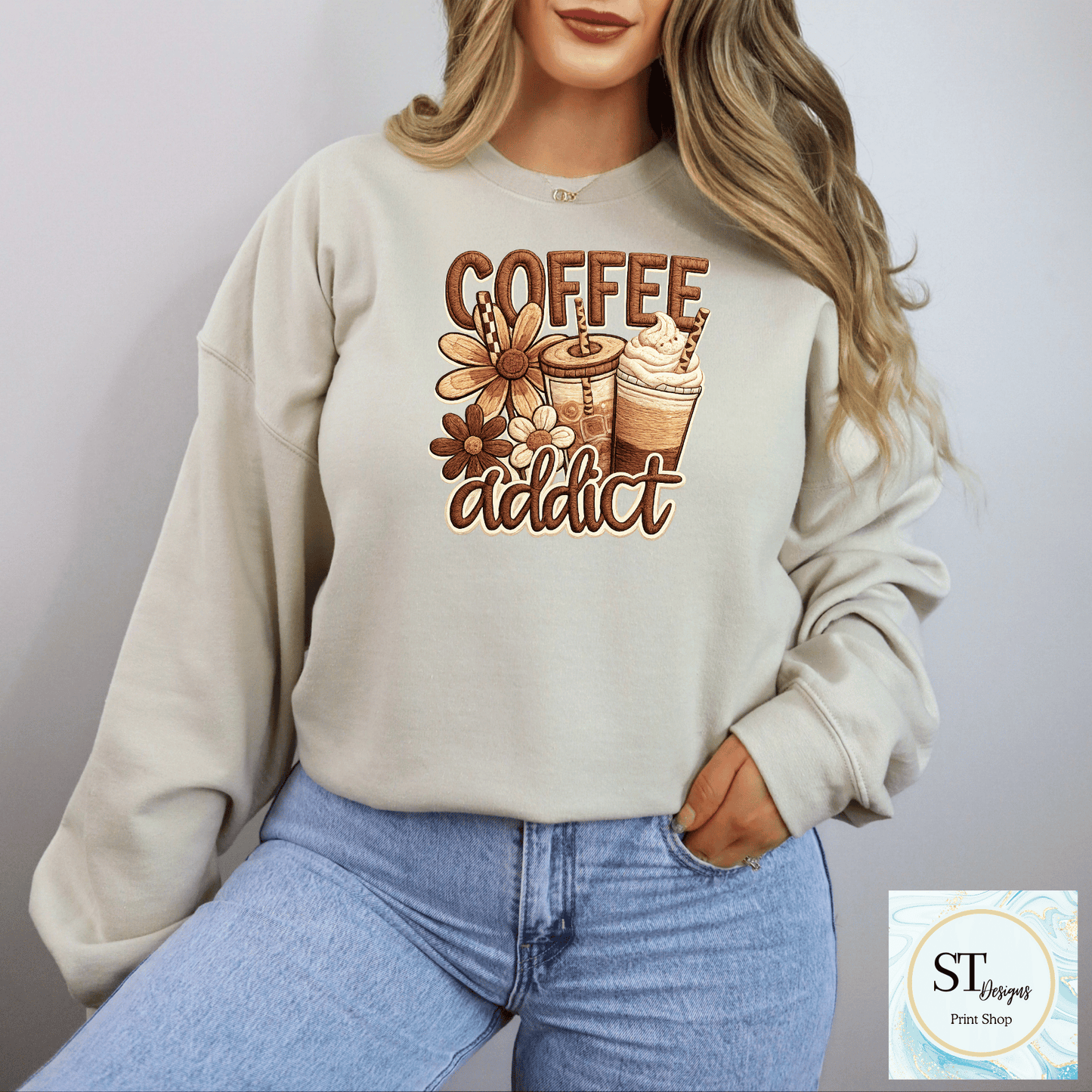 Floral Coffee Addict