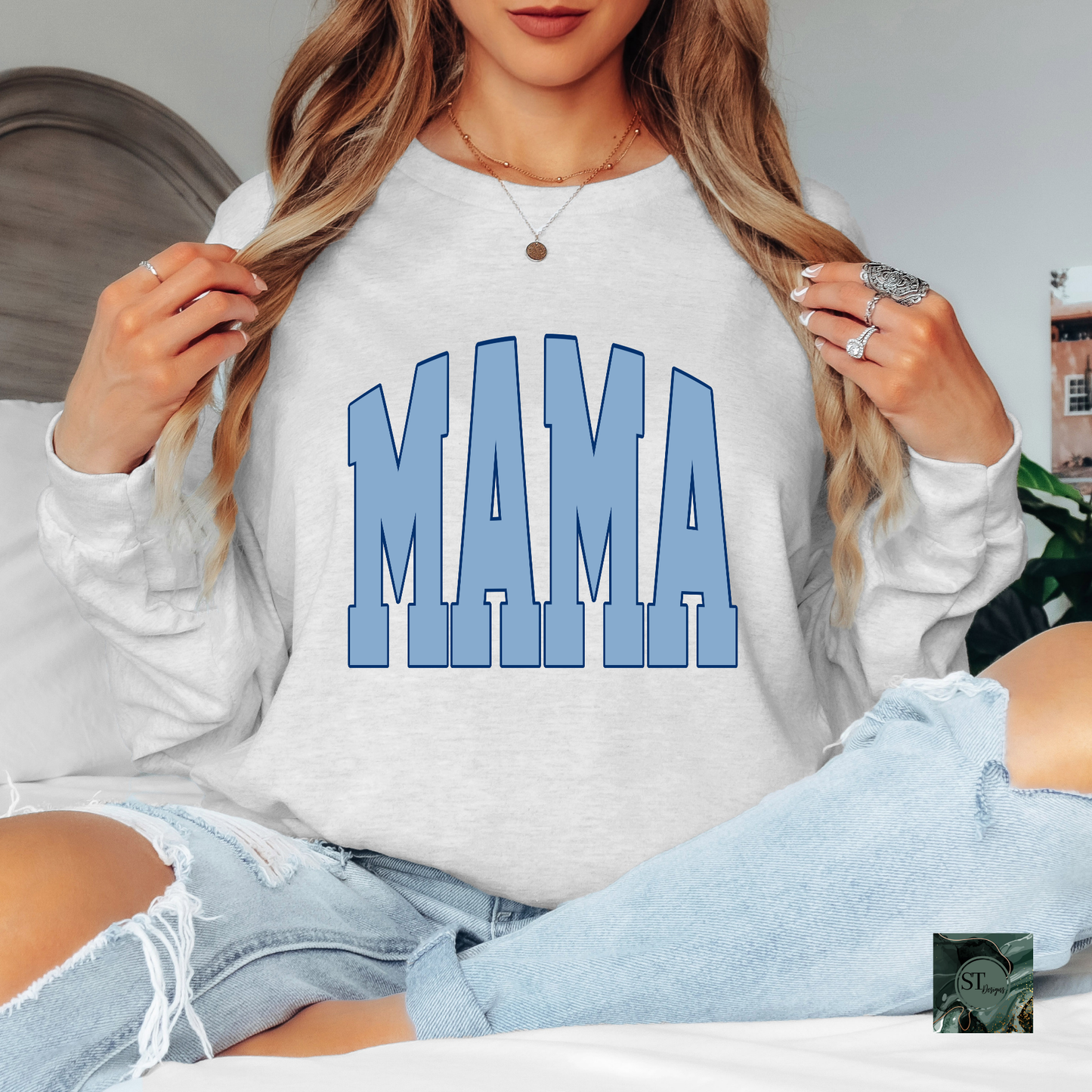 MAMA Varsity Long Sleeve