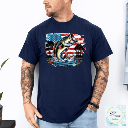 Patriotic Bass Fishing