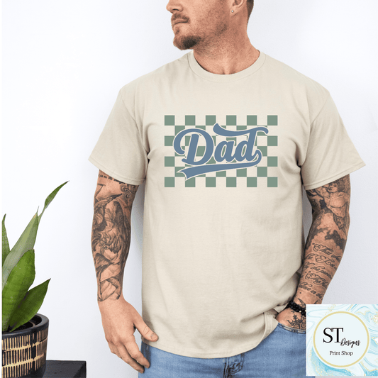 Checkered Dad Blue