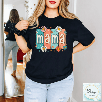 Retro Floral Mama Design