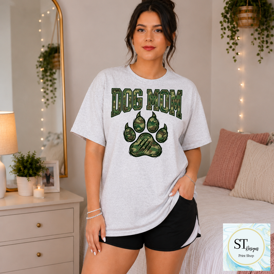 Dog Mama Camo Paw